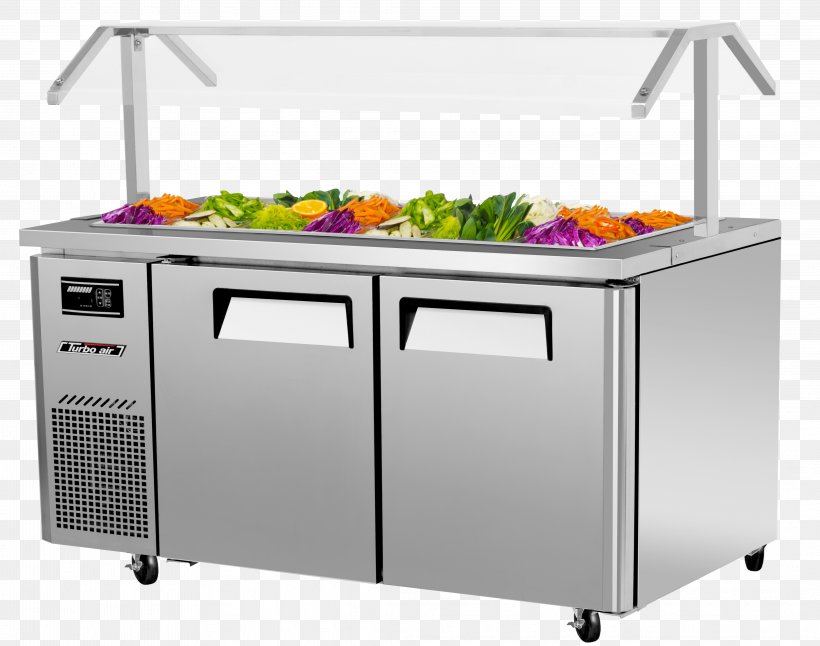 Buffet Table Refrigeration Restaurant Turbo Air TGF-13F, PNG, 4161x3279px, Buffet, Bar, Door, Freezers, Kitchen Download Free