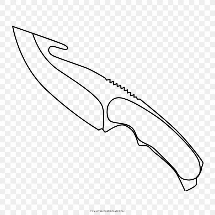 Knife Drawing Coloring Book Hunting & Survival Knives Utility Knives, PNG, 1000x1000px, Watercolor, Cartoon, Flower, Frame, Heart Download Free