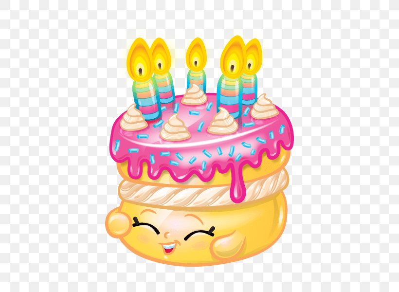 Birthday Cake Cupcake Shopkins Clip Art, PNG, 600x600px, Birthday Cake, Baby Toys, Birthday, Cake, Cake Decorating Download Free