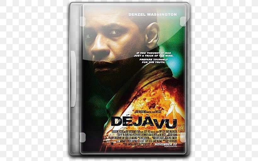Déjà Vu Denzel Washington Thriller Film Action Film, PNG, 512x512px, Deja Vu, Action Film, Actor, Denzel Washington, Dvd Download Free