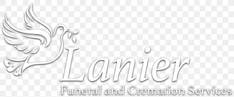 Lanier Funeral Home Cremation Obituary, PNG, 1814x758px, Funeral Home, Artwork, Black And White, Brand, Calligraphy Download Free
