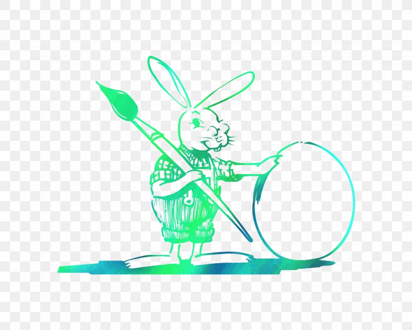 Rabbit Hare Easter Bunny Logo Illustration, PNG, 1500x1200px, Rabbit, Domestic Rabbit, Easter, Easter Bunny, Green Download Free