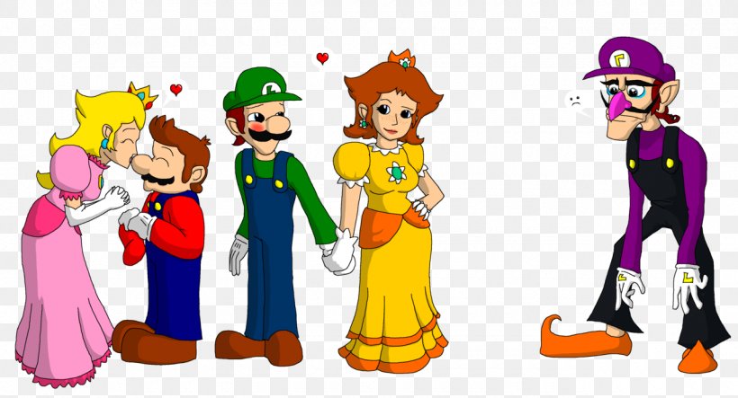 Super Mario 64 DS Luigi Mario Bros. Rosalina, PNG, 1280x692px, Super Mario 64 Ds, Art, Cartoon, Fictional Character, Friendship Download Free