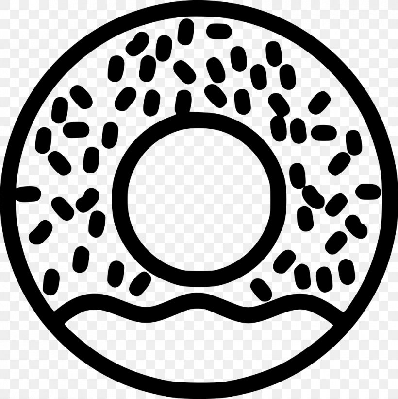 Vector Graphics Donuts Royalty-free Illustration, PNG, 980x982px, Donuts, Art, Auto Part, Bicycle Wheel, Black Download Free