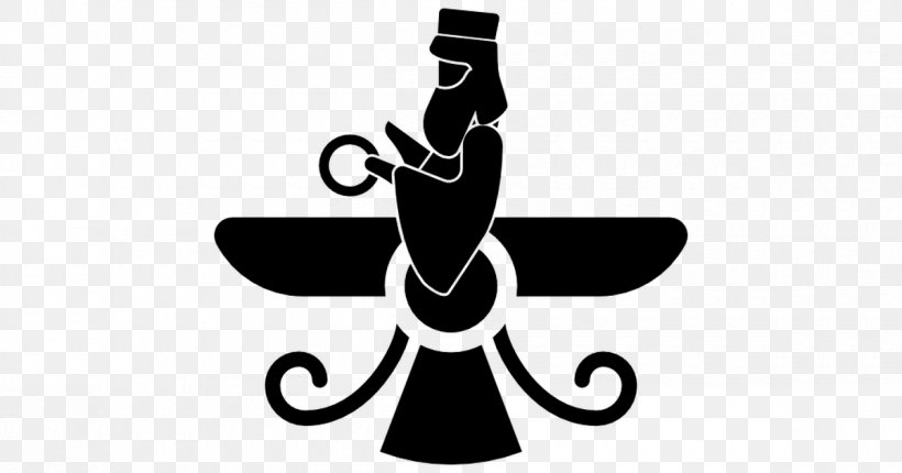 Farr-e Kiyani Religion Fravashi Clip Art Zoroastrianism, PNG, 1200x630px, Religion, Blackandwhite, Fravashi, Logo, Religious Symbol Download Free