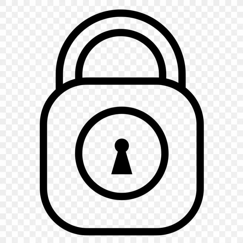 Padlock Line Clip Art, PNG, 1200x1200px, Padlock, Area, Black And White, White Download Free