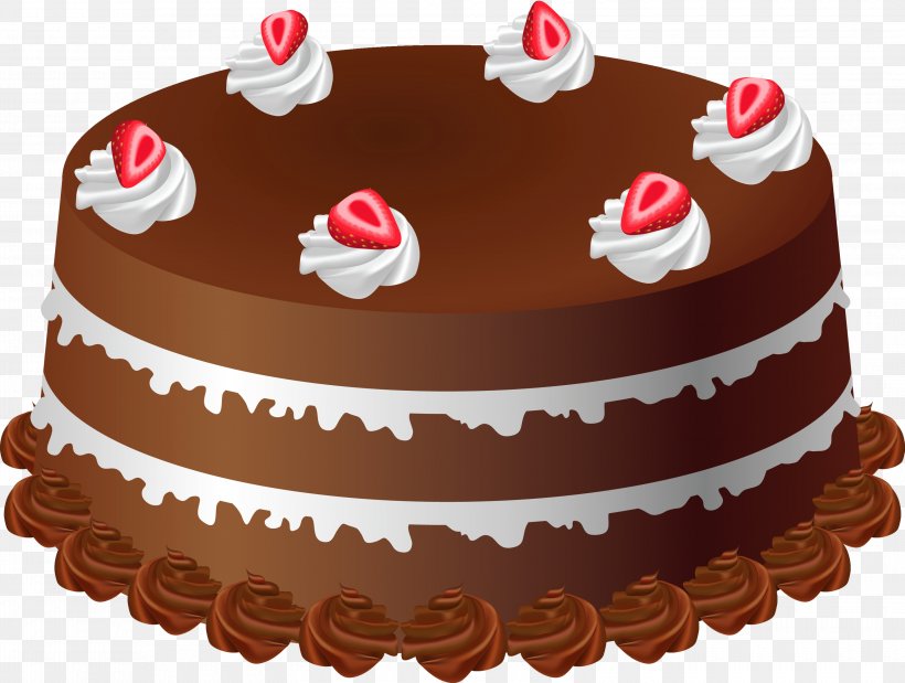 Birthday Cake Chocolate Cake Clip Art, PNG, 3100x2343px, Birthday Cake, Baked Goods, Baking, Black Forest Cake, Buttercream Download Free