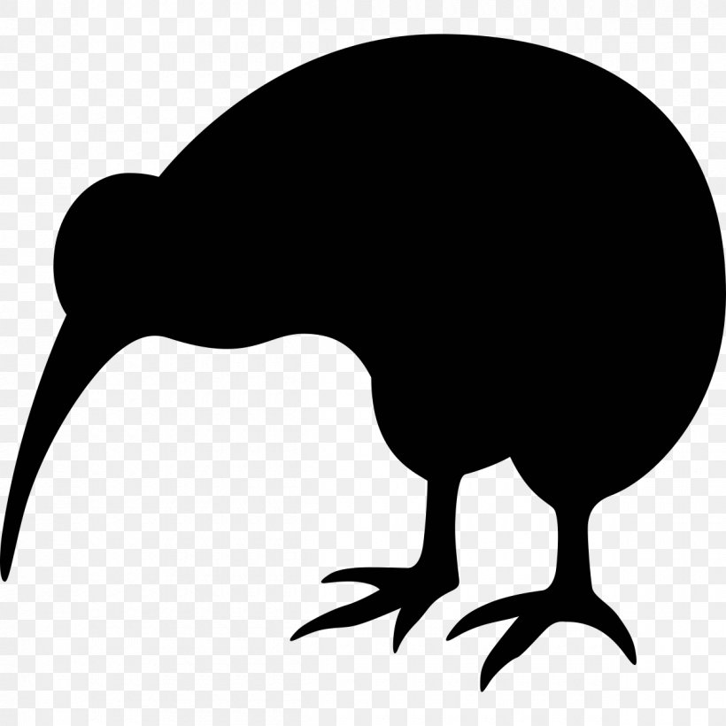 New Zealand Bird T-shirt Wild Boar Kiwi, PNG, 1200x1200px, New Zealand, Beak, Bird, Black And White, Fauna Download Free