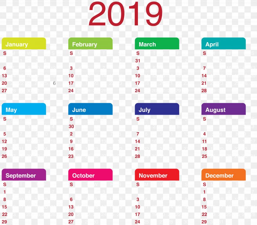 Clip Art Calendar 0 Web Page, PNG, 8000x7032px, 2018, 2019, Calendar, Area, Brand Download Free