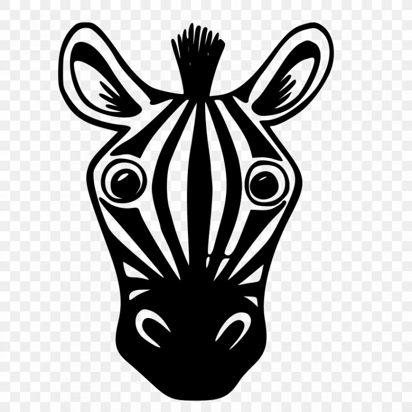 Zebra Clip Art, PNG, 864x864px, Zebra, Animal, Black And White, Drawing, Head Download Free