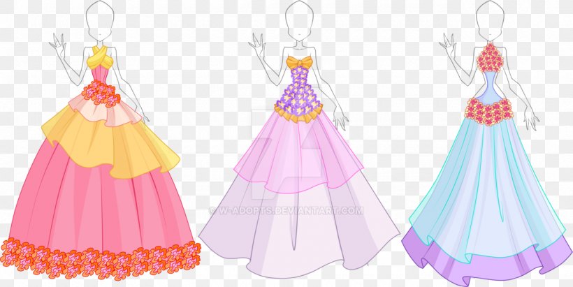 Ball Gown Flower Dress Princess, PNG, 1280x642px, Gown, Ball, Ball Gown, Clothing, Costume Download Free