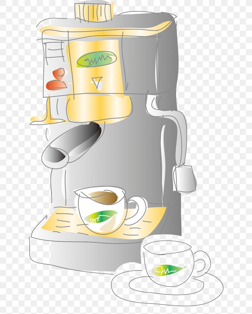 Espresso Coffee Cup Tea Clip Art, PNG, 652x1024px, Espresso, Cartoon, Coffee, Coffee Cup, Coffeemaker Download Free