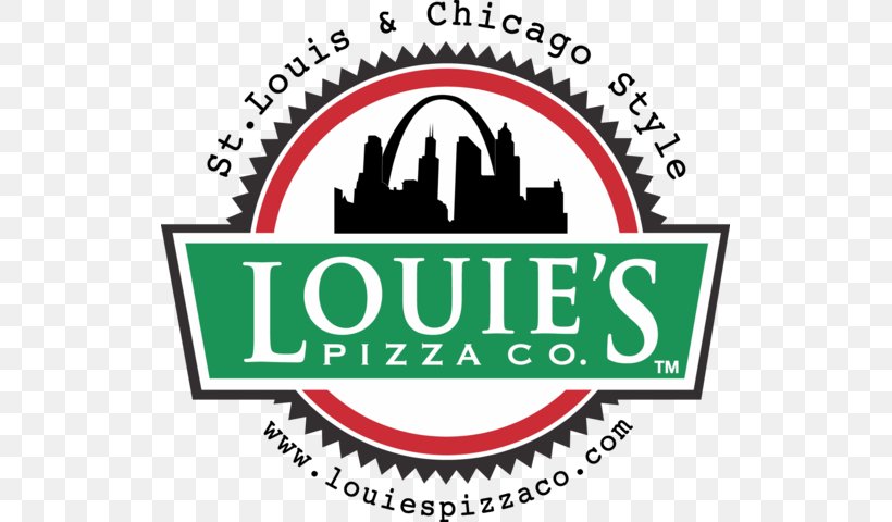 Louie's Pizza Co Chicago-style Pizza St. Louis-style Pizza Kirkwood, PNG, 523x480px, Pizza, Area, Brand, Chicagostyle Pizza, Delivery Download Free