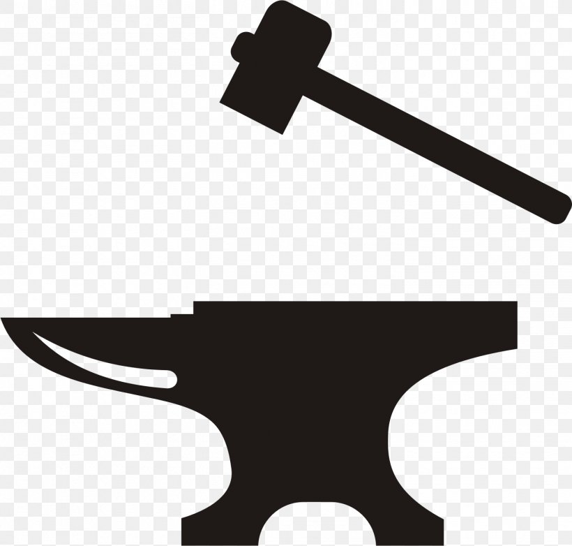 Anvil Blacksmith Hammer Clip Art, PNG, 1461x1394px, Anvil, Black And White, Blacksmith, Forge, Hammer Download Free
