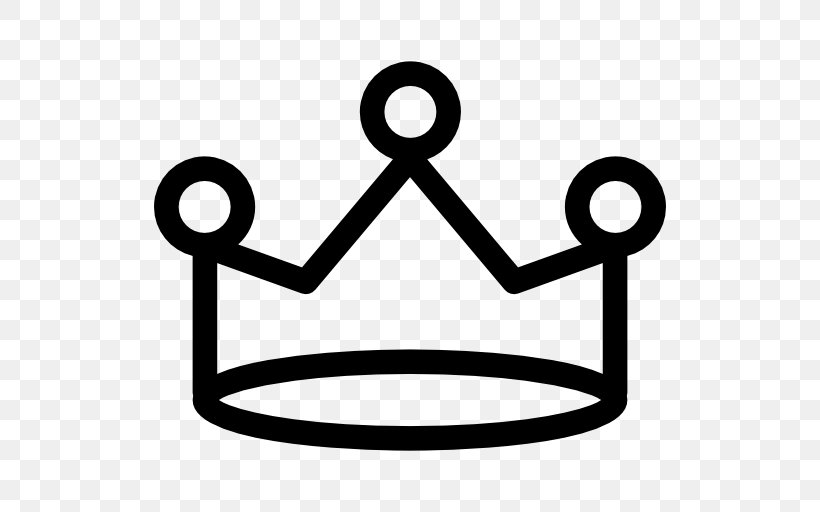 Crown Clip Art, PNG, 512x512px, Crown, Area, Black And White, King, Line Art Download Free