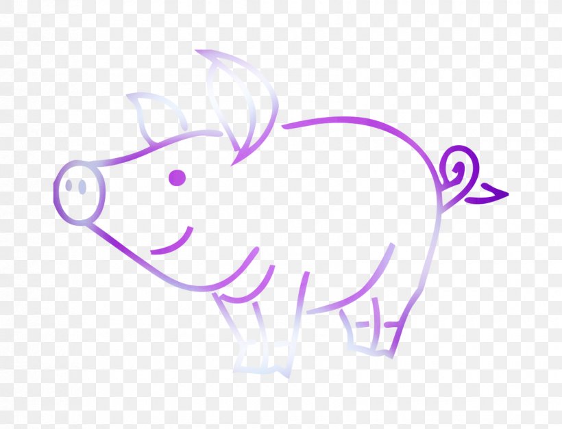 Domestic Pig Clip Art Vector Graphics Image, PNG, 1700x1300px, Pig, Bacon, Cartoon, Coloring Book, Domestic Pig Download Free