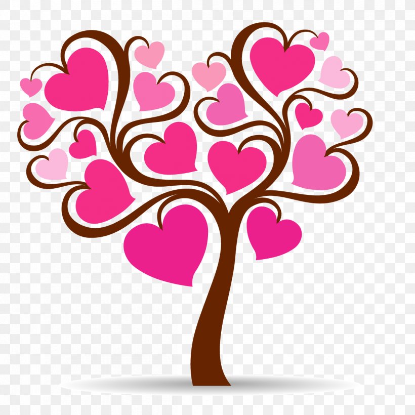 Tree Of Love Valentines Day Heart, PNG, 1201x1201px, Watercolor, Cartoon, Flower, Frame, Heart Download Free