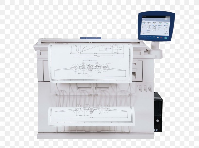 Wide-format Printer Photocopier Xerox Multi-function Printer, PNG, 1079x802px, Wideformat Printer, Color Printing, Electronic Device, Electronics, Fax Download Free