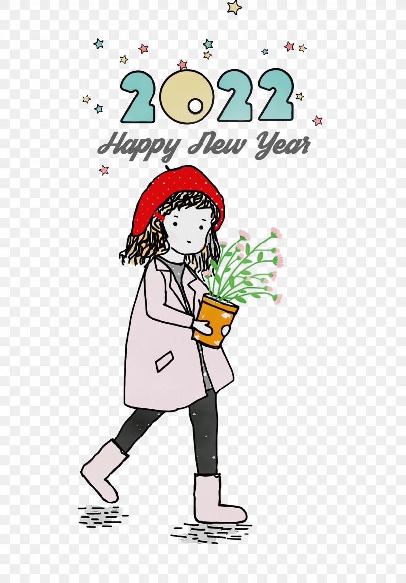 Cartoon Painting Drawing Creative Work Animation, PNG, 2087x3000px, Happy New Year, Animation, Cartoon, Creative Work, Creativity Download Free
