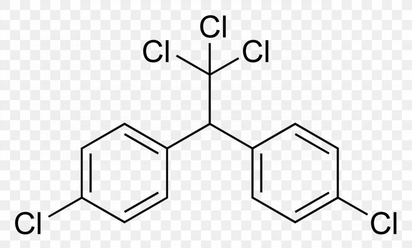 DDT Insecticide Structure Pesticide Polychlorinated Biphenyl, PNG, 1280x773px, Ddt, Acaricide, Area, Black, Black And White Download Free