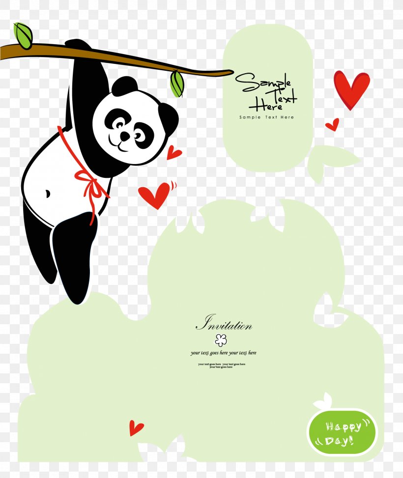 Giant Panda Red Panda Bear, PNG, 1600x1900px, Giant Panda, Animal, Art, Bamboo, Bear Download Free