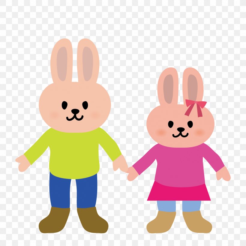 Rabbit Illustration Elder Brother Easter Bunny Image, PNG, 1321x1321px, Rabbit, Brother, Cartoon, Child, Easter Bunny Download Free