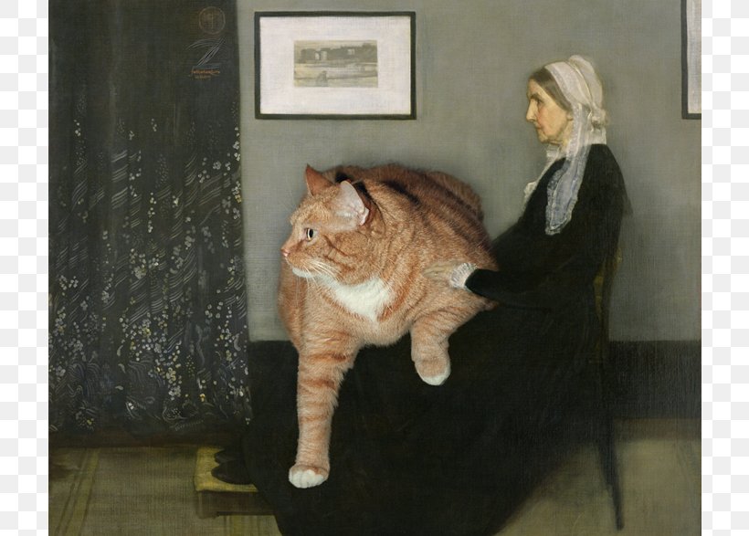 Whistler's Mother Artist Painting Danaë, PNG, 800x587px, Artist, Art, Canvas, Carnivoran, Cat Download Free