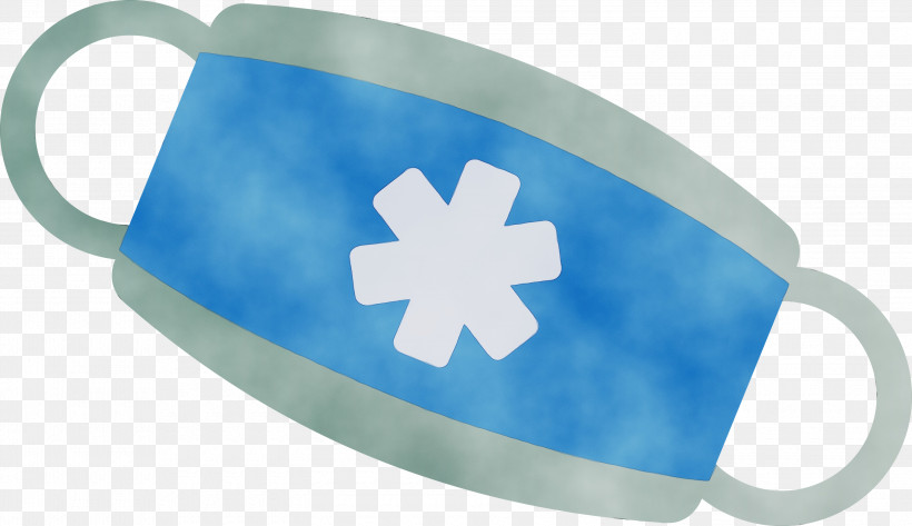 Blue Turquoise Flag Turquoise, PNG, 3000x1731px, Medical Mask, Blue, Flag, Paint, Surgical Mask Download Free