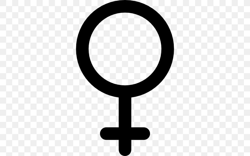 Gender Symbol Female Clip Art, PNG, 512x512px, Gender Symbol, Area, Astrological Symbols, Black And White, Body Jewelry Download Free