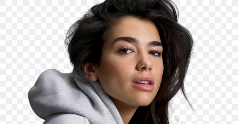 Mouth Cartoon, PNG, 2760x1448px, Dua Lipa, Beauty, Black Hair, Cheek, Chin Download Free