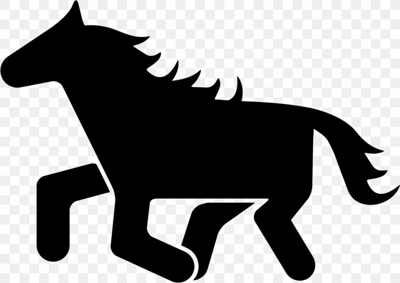 Mustang Silhouette Clip Art, PNG, 981x694px, Mustang, Black, Black And White, Carnivoran, Cdr Download Free