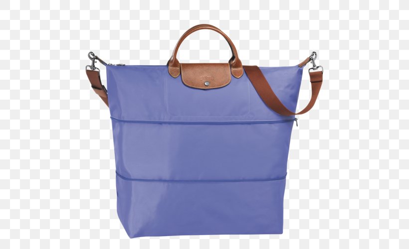 Tote Bag Handbag Longchamp Pliage, PNG, 500x500px, Tote Bag, Azure, Bag, Baggage, Blue Download Free