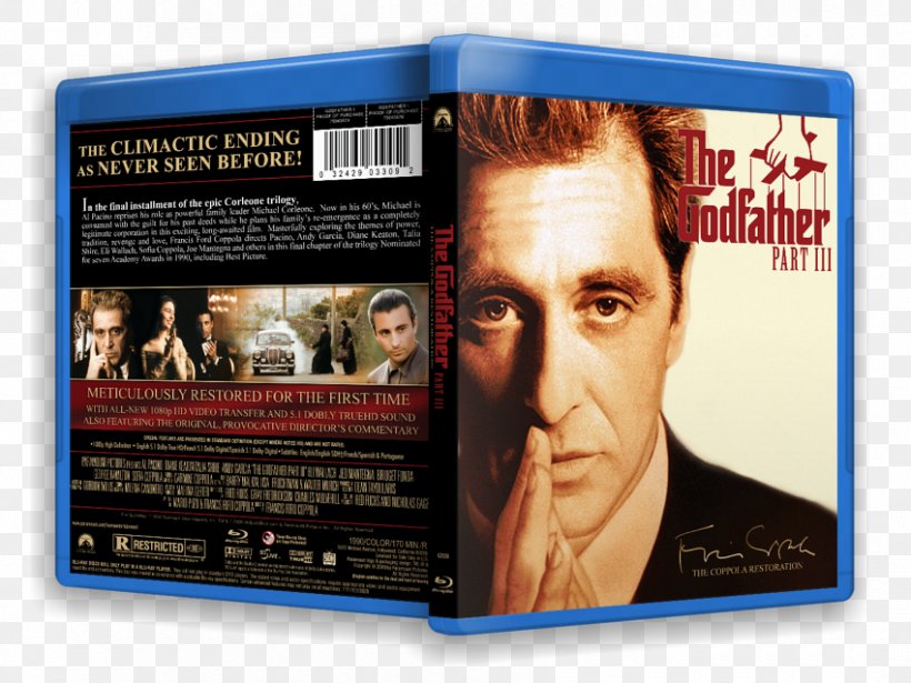 Francis Ford Coppola The Godfather Part III Film Blu-ray Disc, PNG, 850x638px, Francis Ford Coppola, Art, Bluray Disc, Brand, Cover Art Download Free