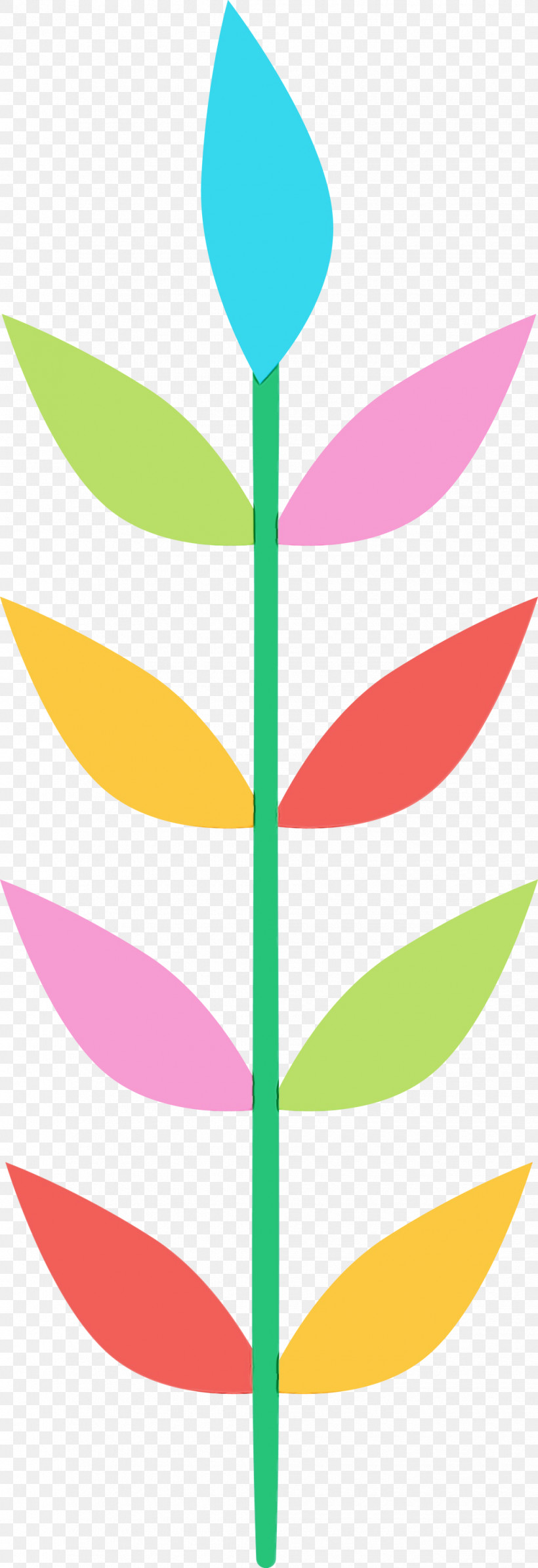 Plant Stem Line Art Leaf Line Area, PNG, 1030x3000px, Mexico Elements, Area, Biology, Leaf, Line Download Free