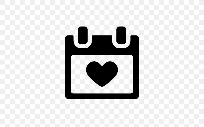 Computer Icons Valentine's Day Icon Design Heart Clip Art, PNG, 512x512px, Valentine S Day, Area, Black, Greeting Note Cards, Heart Download Free