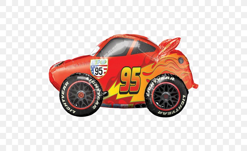 Lightning McQueen Balloon Cars Minnie Mouse Birthday, PNG, 500x500px, Lightning Mcqueen, Automotive Design, Balloon, Birthday, Brand Download Free