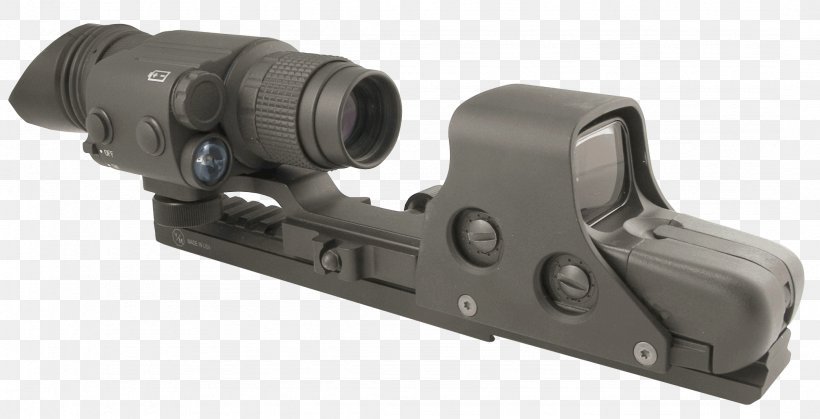 Night Vision Device Monocular AN/PVS-14 Head-mounted Display, PNG, 2148x1098px, Night Vision, Binoculars, Firearm, Gun, Gun Barrel Download Free