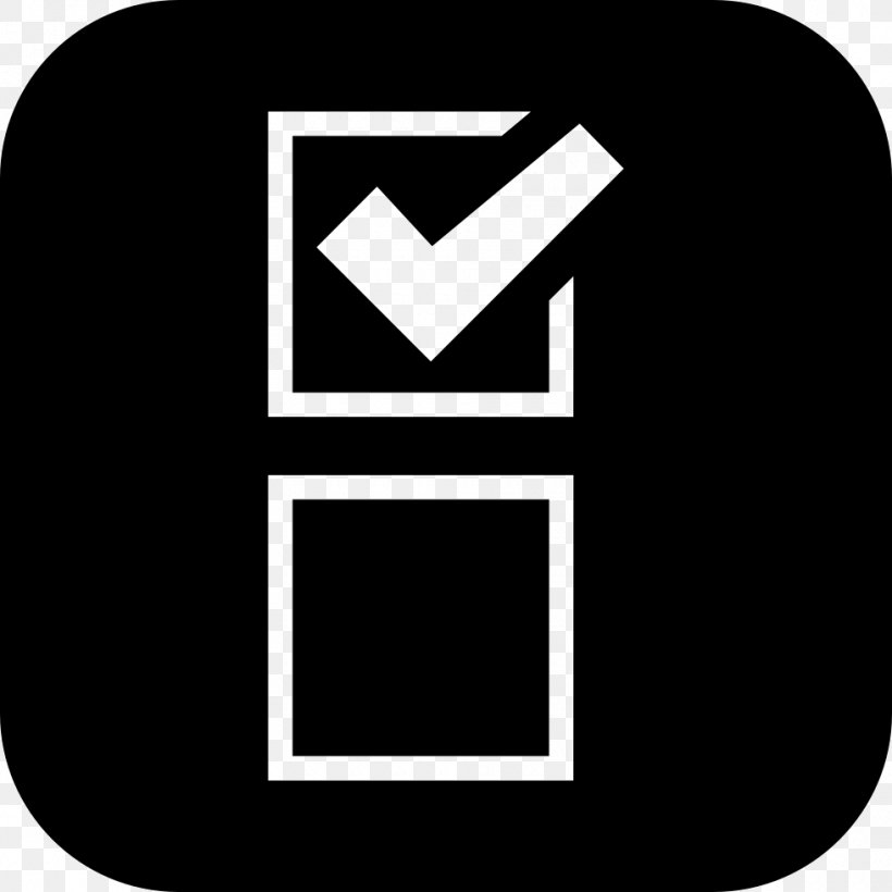 Checkbox Check Mark Download Vecteur, PNG, 980x980px, Checkbox, Area, Black, Black And White, Brand Download Free