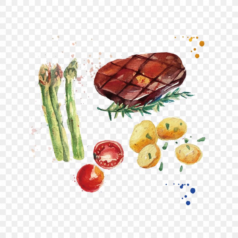 Chicken Fried Steak Hamburger T-bone Steak, PNG, 1181x1181px, Chicken Fried Steak, Asparagus, Beef, Cuisine, Diet Food Download Free