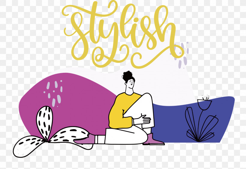 Stylish Fashion Style, PNG, 3000x2064px, Stylish, Behavior, Cartoon, Fashion, Geometry Download Free