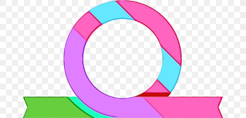 Circle Clip Art Pink Line Oval, PNG, 666x395px, Watercolor, Magenta, Oval, Paint, Pink Download Free