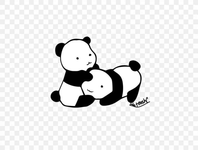 Giant Panda Bear Cuteness Drawing Clip Art, PNG, 1024x773px, Watercolor, Cartoon, Flower, Frame, Heart Download Free