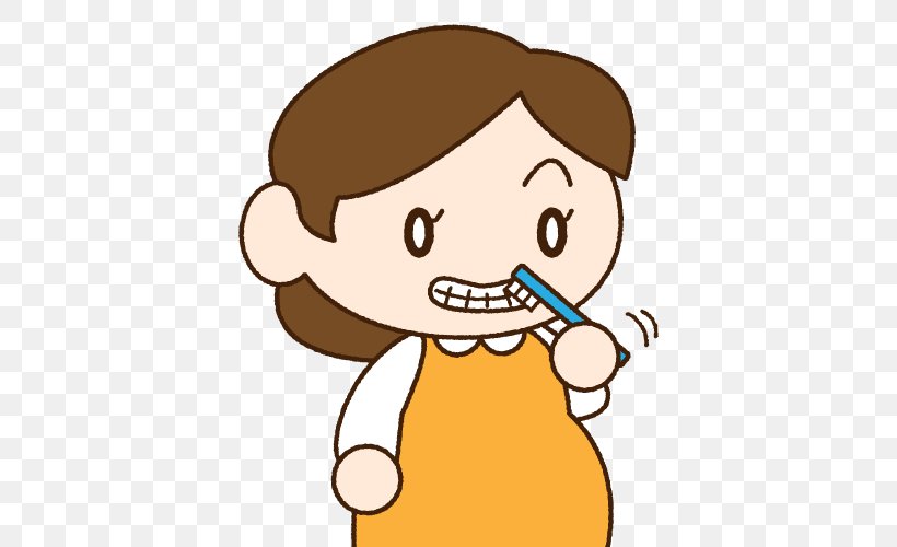 歯科 Tooth Brushing Pregnancy Clip Art, PNG, 500x500px, Watercolor, Cartoon, Flower, Frame, Heart Download Free