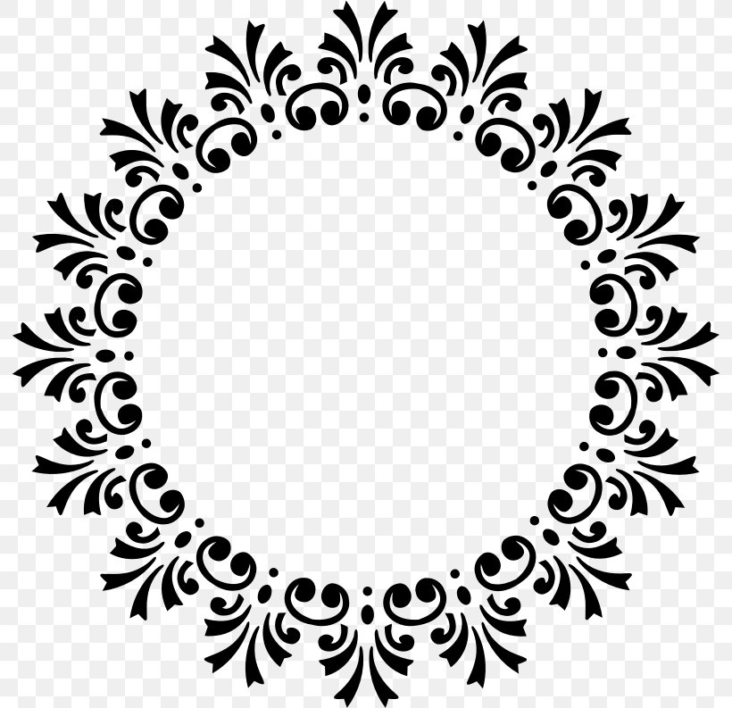 Picture Frames Clip Art, PNG, 793x793px, Picture Frames, Black, Black And White, Drawing, Flora Download Free
