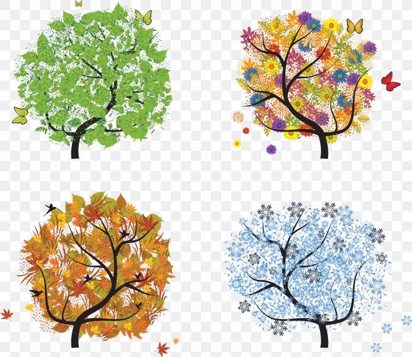 Season Summer Spring Autumn Winter, PNG, 1600x1386px, Season, Art, Autumn, Blossom, Branch Download Free