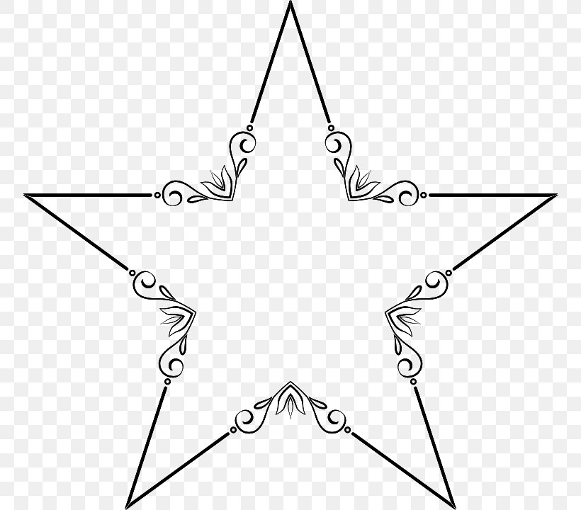 Star Picture Frames, PNG, 756x720px, Star, Area, Black And White, Diagram, Drawing Download Free
