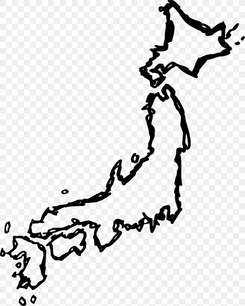 Japan Map Drawing Clip Art, PNG, 1920x2400px, Japan, Area, Art, Artwork, Black Download Free
