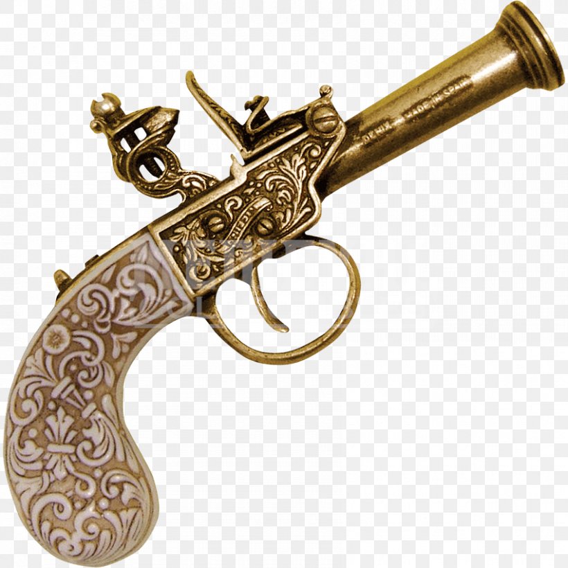Revolver Firearm Flintlock Pistol Blunderbuss, PNG, 850x850px, Revolver, Air Gun, Blunderbuss, Brass, Duelling Pistol Download Free