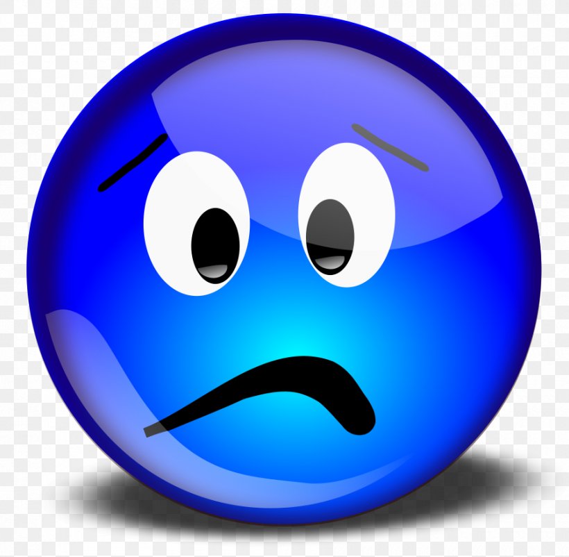 Smiley Emoticon Sadness Clip Art, PNG, 900x881px, Smiley, Blue, Emoji, Emoticon, Face Download Free