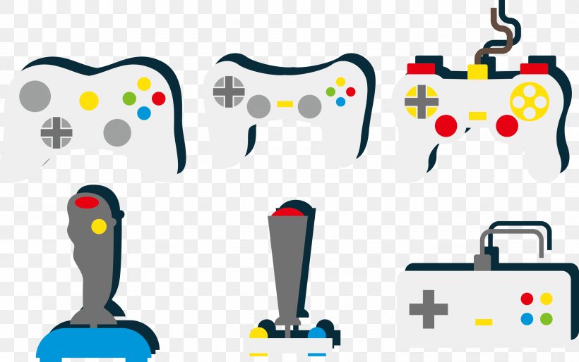 Joystick Gamepad Clip Art, PNG, 2681x1682px, Watercolor, Cartoon, Flower, Frame, Heart Download Free